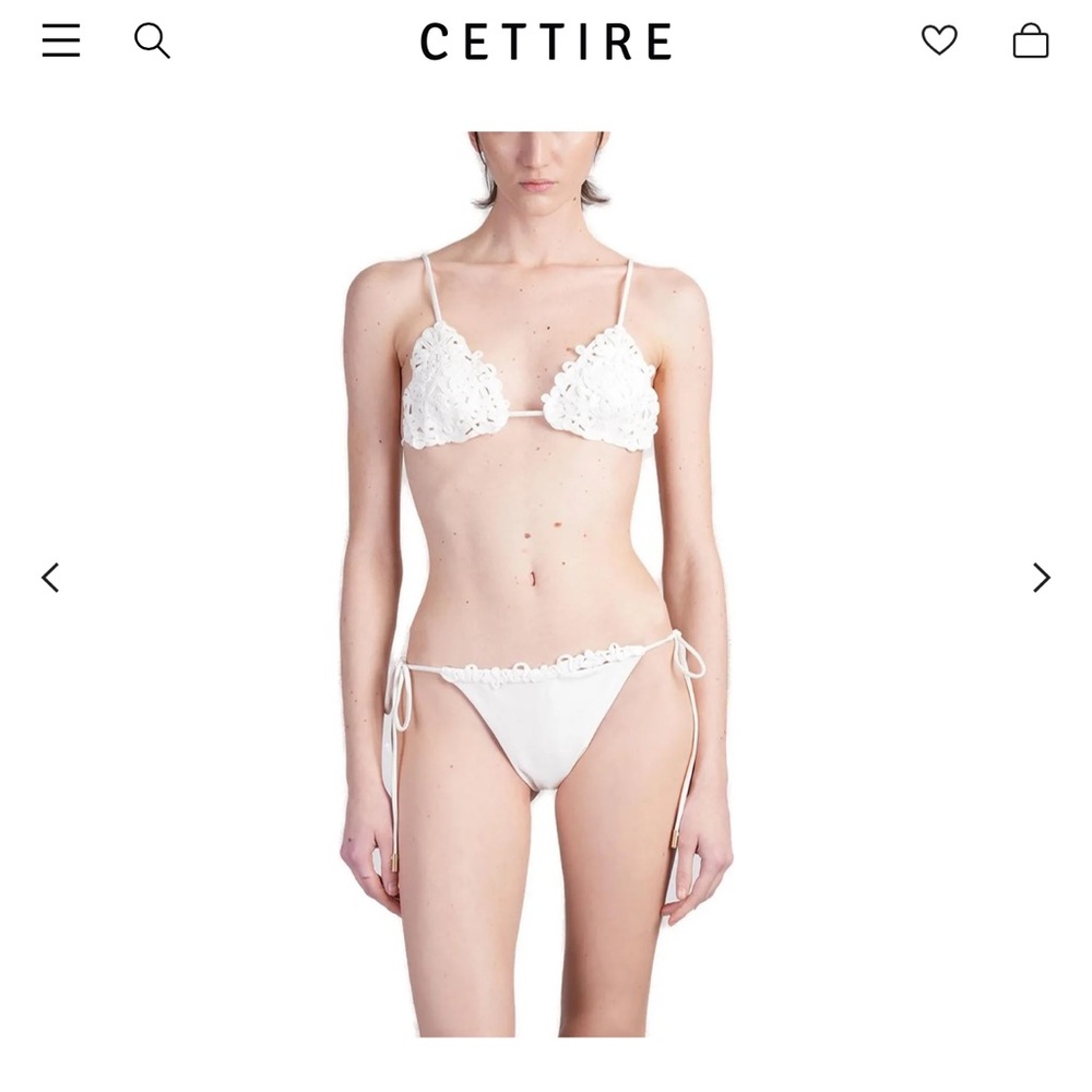 White crochet Bikini Set